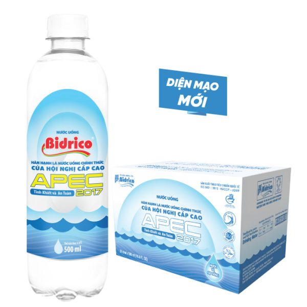 Nước tinh khiết Bidrico 500ml (Thùng 24 chai)