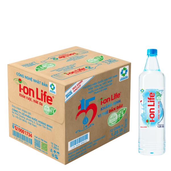 Nước i-on Life 1.25L (Thùng 12 chai)