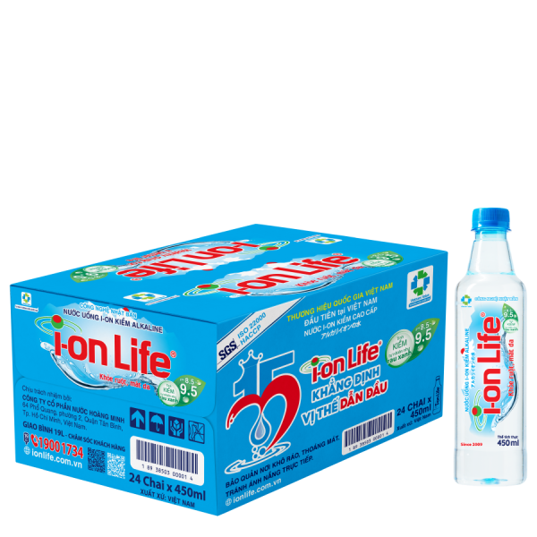 Nước i-on Life 450ml (Thùng 24 chai)