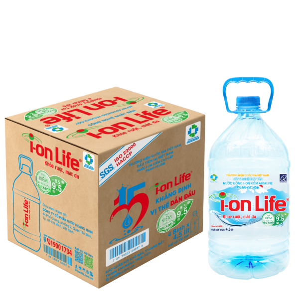 Nước i-on Life 4.5L (Thùng 4 chai)