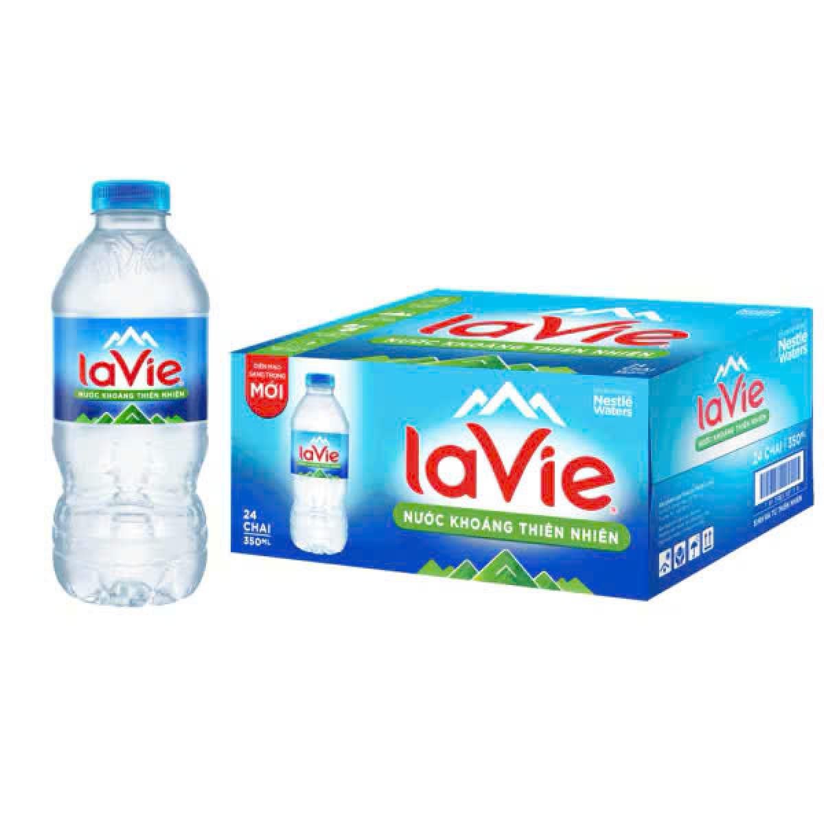 Nước khoáng thiên nhiên Lavie 350ml (Thùng 24 chai)