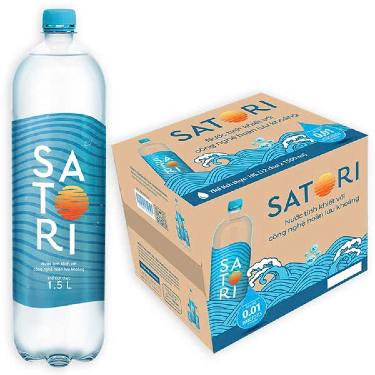 Nước Satori 1.5L (Thùng 12 chai)