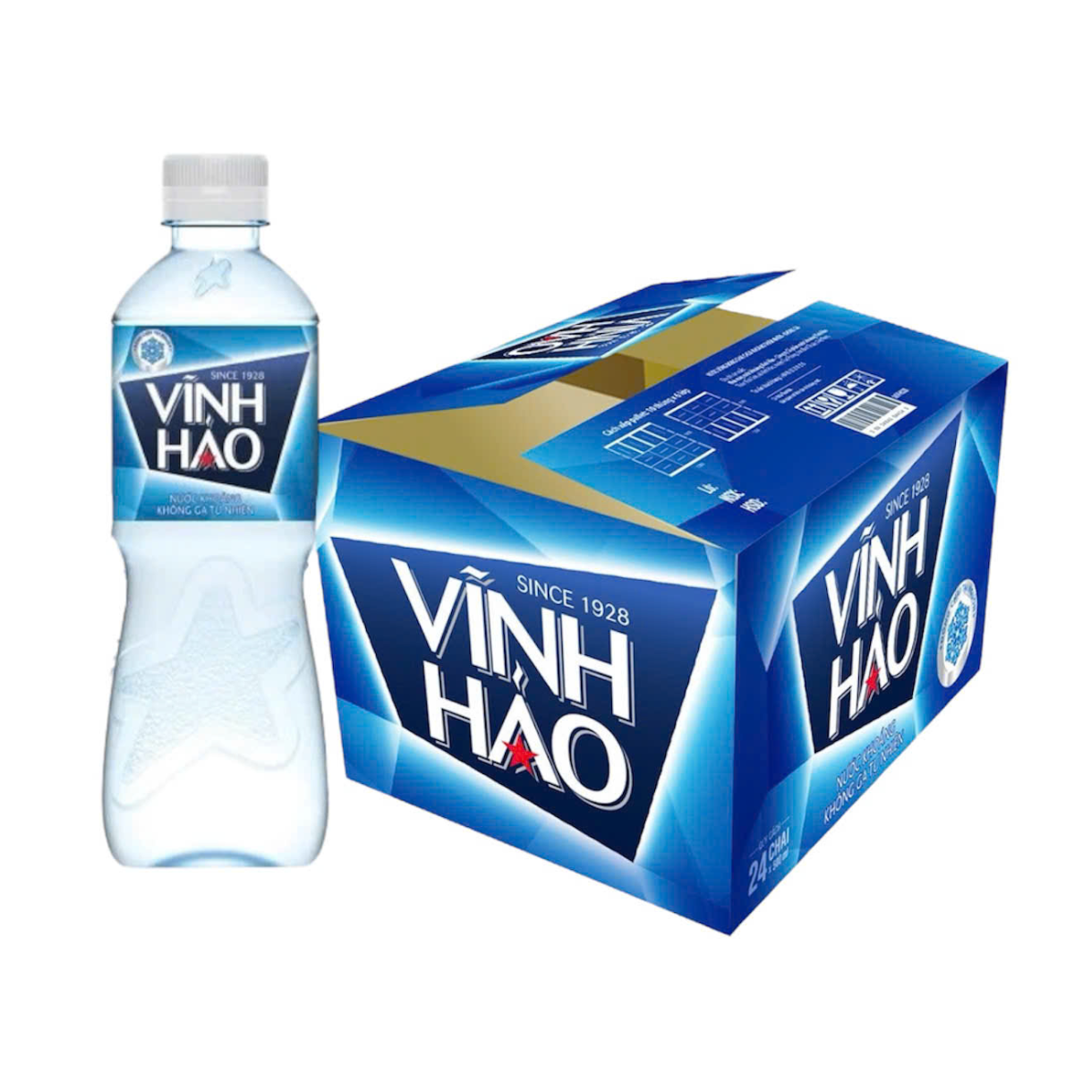 Nước khoáng Vĩnh Hảo 500ml (Thùng 24 chai)
