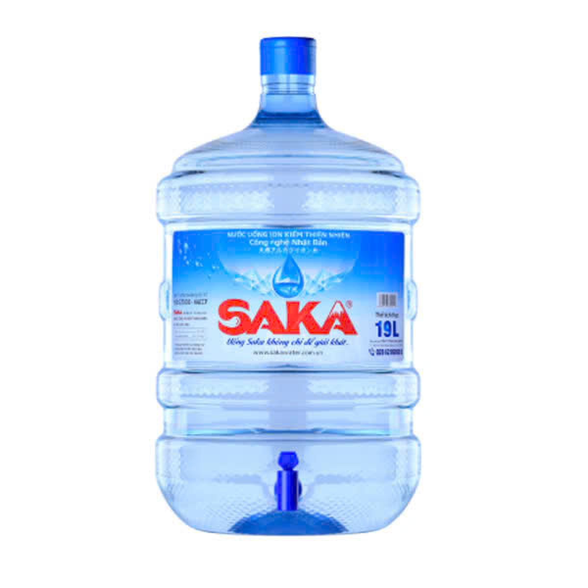 Nước ion kiềm Saka 19 lít (Bình Vòi)